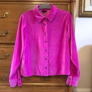 Magenta Velour Shirt